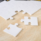 大きく黄色い掘削機 ジグソーパズル (側面)