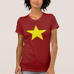 大きく黄色い星(女性の一致) Tシャツ