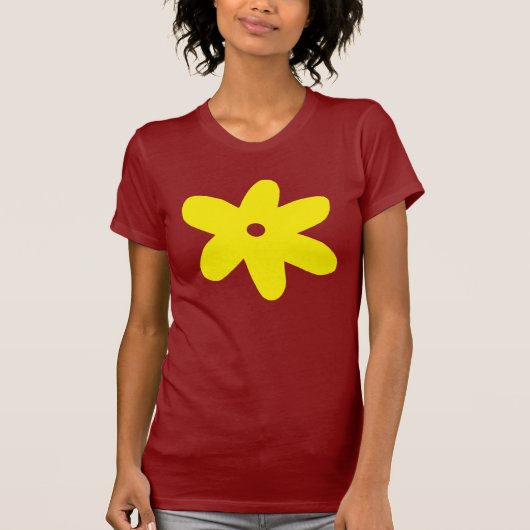 大きく黄色い花 Tシャツ (正面)