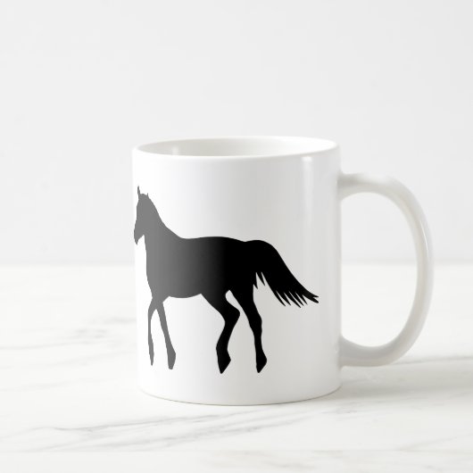 大きく黒い馬 コーヒーマグカップ (右)