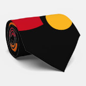大きく黒いubuntuのタイ ネクタイ (ロール)