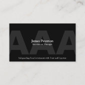 大きく3倍にする |投資適格債券 |黒 名刺 (正面)