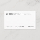 大きく、はっきりしたで、読みやすい緑の名刺 名刺 (裏面)