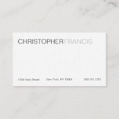 大きく、はっきりしたで、読みやすい緑の名刺 名刺 (裏面)