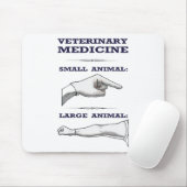 大きく、小さい動物の獣医のユーモアのある マウスパッド (マウス)
