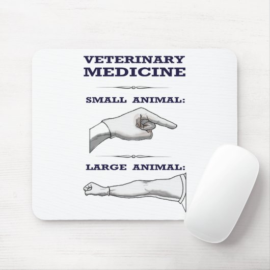 大きく、小さい動物の獣医のユーモアのある マウスパッド (マウス)