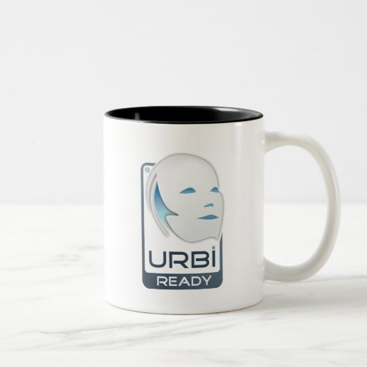 大きく、黒いGostai Urbi ツートーンマグカップ (右)