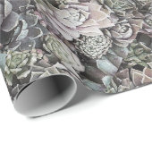 大きく、黙した水気が多いSempervivums - ラッピングペーパー (ロールコーナー)