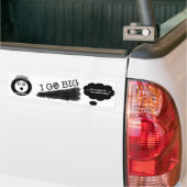 大きく、snoのbro、IDはむしろあります行きます バンパーステッカー (トラック上)