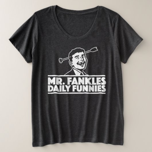 大きさで分類されたTシャツと女性…. コルネリウスを使って プラスサイズTシャツ (デザイン正面)