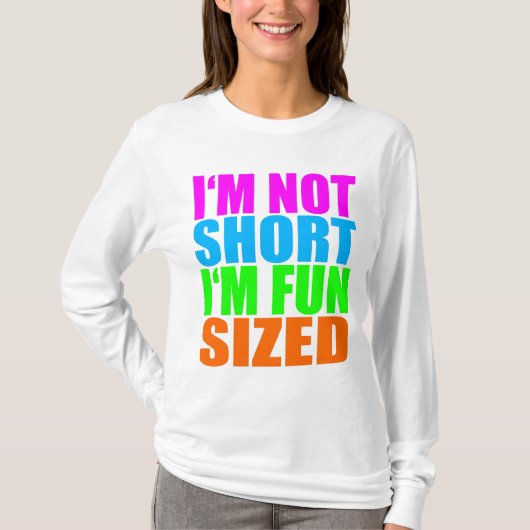 大きさで分類されるおもしろい!  長い袖! Tシャツ (正面)