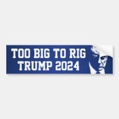 大きすぎてリグに合わない バンパーステッカー (正面)