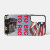 大きすぎて装備が悪い SAMSUNG GALAXYケース (裏面横)