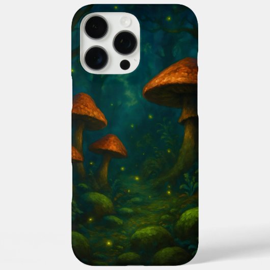 大きすぎるキノコでいっぱいの魔法の森 Case-Mate iPhoneケース (裏面)