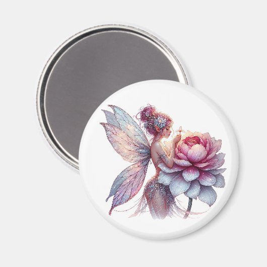 大きすぎる花を持つ妖精 マグネット (正面/裏面)