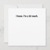 大きなおもしろいありがとうグリーティングカード サンキューカード (裏面)