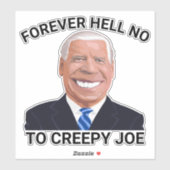 大きなおもしろい不気味なジョーバイデン氏デカール シール (シート)