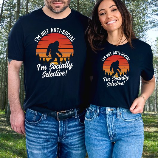 大きなおもしろい足ではなくアンチ社会的に選択的 Tシャツ