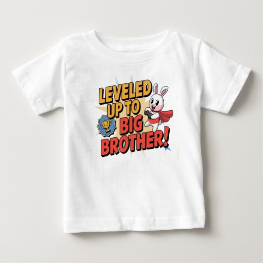 大きなお兄さんにレベルアップした ベビーTシャツ (正面)