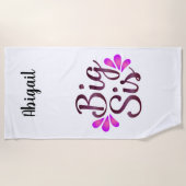 大きなお姉さん ビーチタオル (正面)