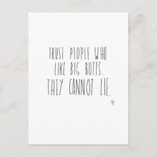 大きなお尻 ポストカード
