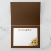 大きなお礼ひまわり サンキューカード (内部)