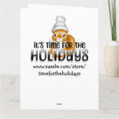 大きなかわいいビンテージのイースターバニー、バスケットと卵 カード (裏面)