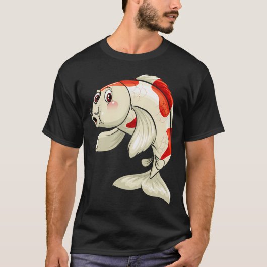 大きなかわいい魚 Tシャツ (正面)