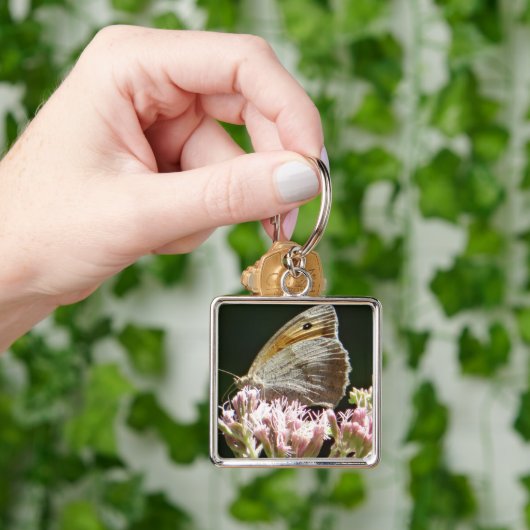 大きなかわいらし蝶 キーホルダー (手)