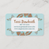 大きなきのこのシェフケータリング料理 名刺 (裏面)