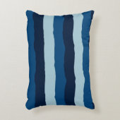 大きなの美しい青ストライプ色 アクセントクッション (正面(垂直))