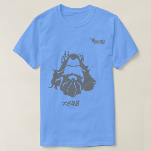 大きなひげ付きバダスゼウス Tシャツ (デザイン正面)