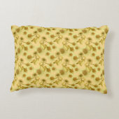 大きなひまわり模様 アクセントクッション (裏面)