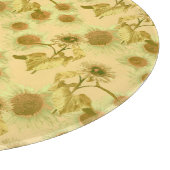 大きなひまわり模様 カッティングボード (角)