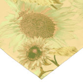 大きなひまわり模様 ショートテーブルランナー (コーナー)