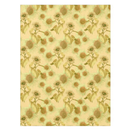 大きなひまわり模様 テーブルクロス