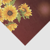 大きなひまわり絵を描のヴィンテージ分離 薄葉紙 (詳細)