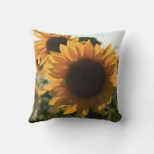 大きなひまわり綿枕 クッション (裏面)