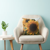 大きなひまわり綿枕 クッション (椅子)
