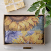 大きなひまわり花束のデコページ 薄葉紙 (ギフト)