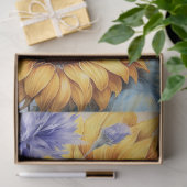 大きなひまわり花束のデコページ 薄葉紙 (ギフト)