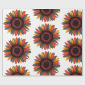 大きなひまわり ラッピングペーパー (フラット)