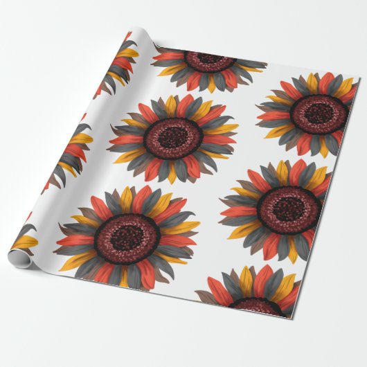 大きなひまわり ラッピングペーパー (アンロールド)