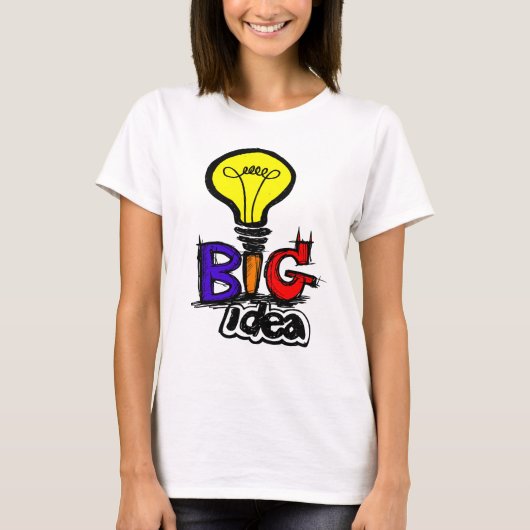 大きなアイデアは小さなところから始まる Tシャツ (正面)