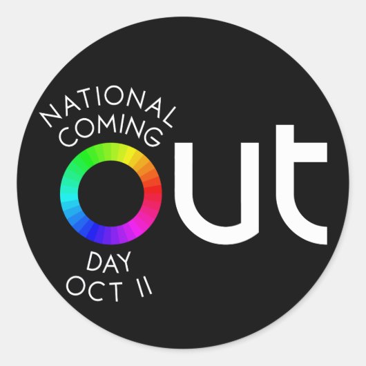 大きなアウトのラウンドブラックシール ラウンドシール (正面)