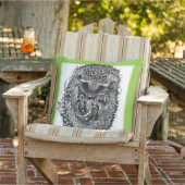 大きなアウトドアクッションかわいい眠いヘッジホッグデザイン アウトドアクッション (椅子)