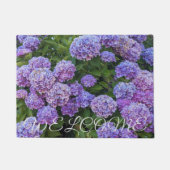 大きなアジサイの花 ウェルカム ドアマット (正面)