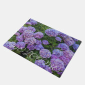 大きなアジサイの花 ウェルカム ドアマット (アングル)