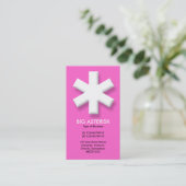 大きなアスタリスク – ピンク(FF66CC) 名刺 (スタンド正面)