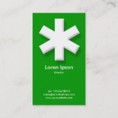 大きなアスタリスク – 緑(009900) 名刺 (裏面)